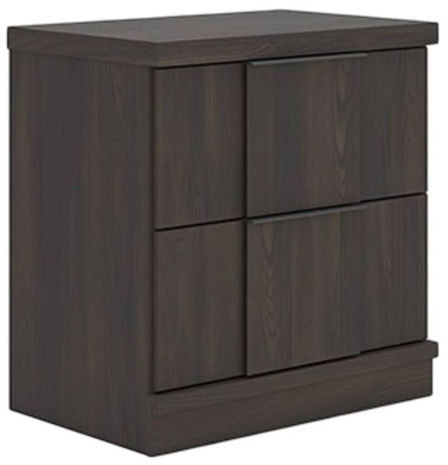 Signature Design by Ashley® Shaehartin Dark Brown 2-Drawer Nightstand-0
