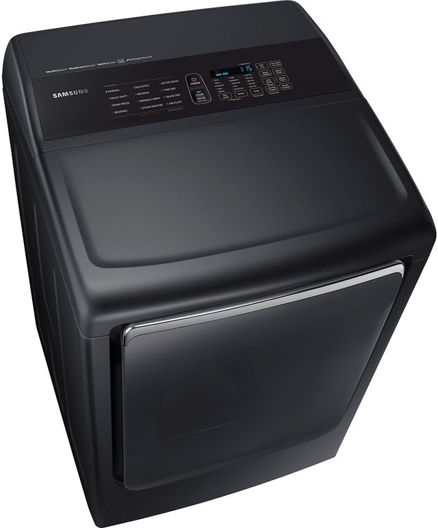 Samsung 7.4 Cu. Ft. Fingerprint Resistant Black Stainless Steel Front Load Gas Dryer-4