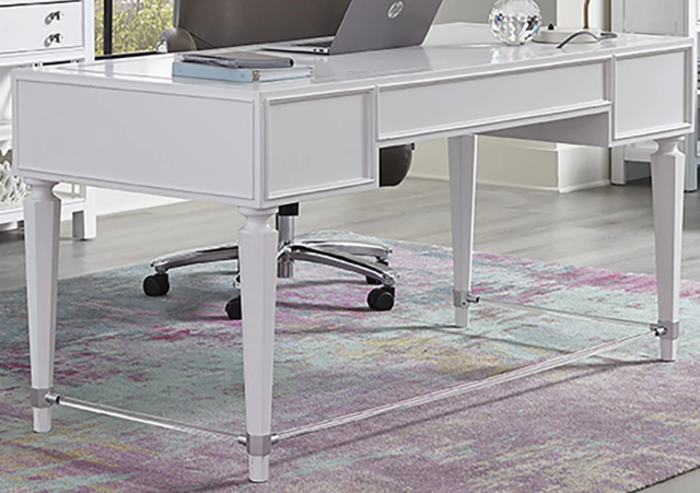 Parker House® Ardent Paris White Writing Desk-0