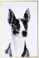 A & B Home Terrier Black/White Wall Art-0