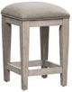 Liberty Furniture Heartland Antique White/Gray Taupe Upholstered Console Stool-1
