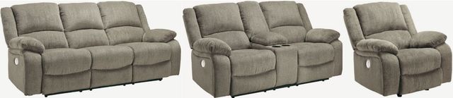 Signature Design by Ashley® Draycoll 3-Piece Pewter Living Room Set-0