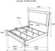 Coaster® Hyland 4-Piece Natural/White Queen Bedroom Set-5