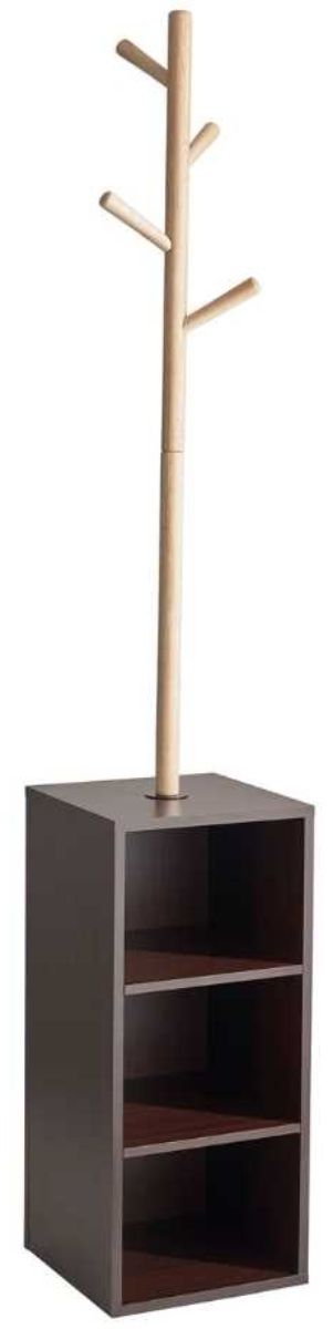 Adesso® Hutch Natural/Walnut Storage Coat Rack-0