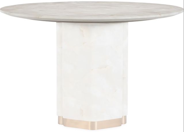 Hooker® Furniture Eleana Faux Onyx Round Dining Table with Sunlit Bronze Base-4