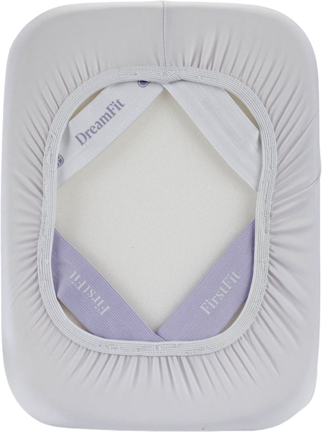 DreamFit® DreamChill™ White Split Head Queen Mattress Protector-3