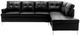 Homelegance® Barrington 3-Piece Black Right-Arm Facing Sectional and Chaise with Ottoman-3