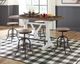 Signature Design by Ashley® Valebeck 5-Piece White/Brown Counter Height Dining Set-5