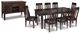 Signature Design by Ashley® Haddigan 10-Piece Dark Brown Dining Set-4
