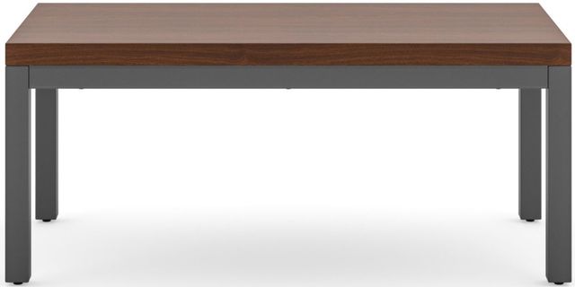 homestyles® Merge Mahogany Coffee Table with Gray Post Legs -0