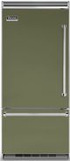 Viking® 5 Series 36 in. 20.4 Cu. Ft. Cypress Green Built In Bottom Freezer Refrigerator-0