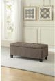 Mazin Furniture Fedora Brown Lift-Top Storage Bench-1