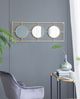 A & B Home Gold/White Accent Mirror-5