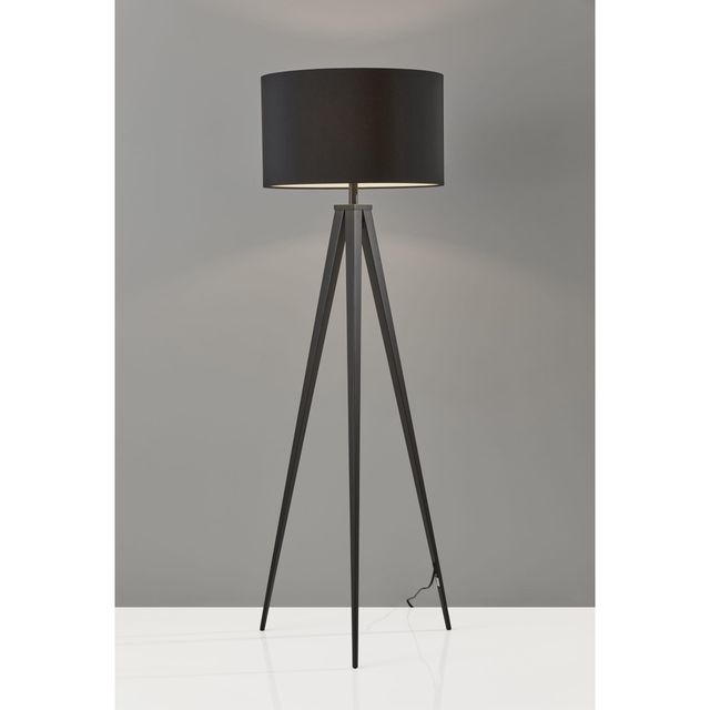 Adesso® Director Black Floor Lamp-2