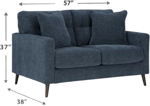Signature Design by Ashley® Bixler Navy Loveseat-2