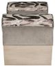 Vanguard® Furniture Vanguard Tova Moonstruck/Vault Metal Bench-2