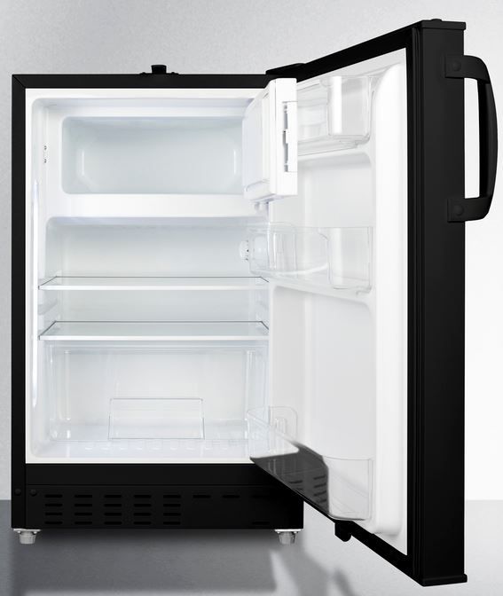 Summit® 2.7 Cu. Ft. Black Under the Counter Refrigerator-2