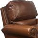 USA Premium Leather Furniture 9055 Alligator/Brandy Power Recliner-2