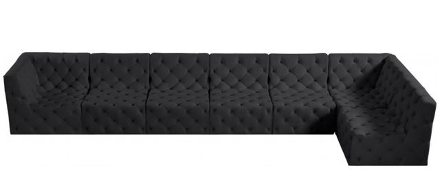 Meridian Furniture Tuft 7-Piece Black Modular Sectional Set-3