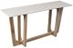 Forty West Lyle White Console Table with Brown Base-0