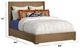 Flexsteel® Normandy Driftwood Queen Panel Storage Bed-2