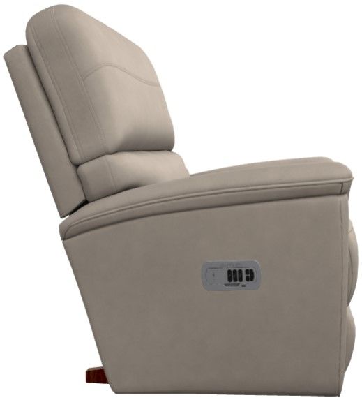 La-Z-Boy® Ava Ivory Leather Power Rocking Recliner with Headrest-3