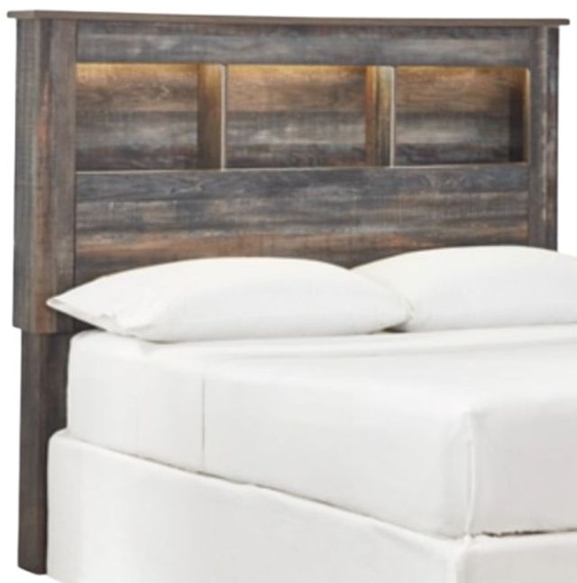 Signature Design by Ashley® Drystan Brown Full Bookcase Headboard-0
