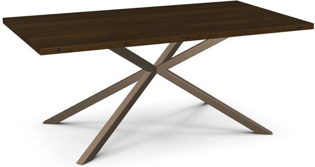 Amisco Customizable Asterisk Rectangular Table with Decorative Bolts-0