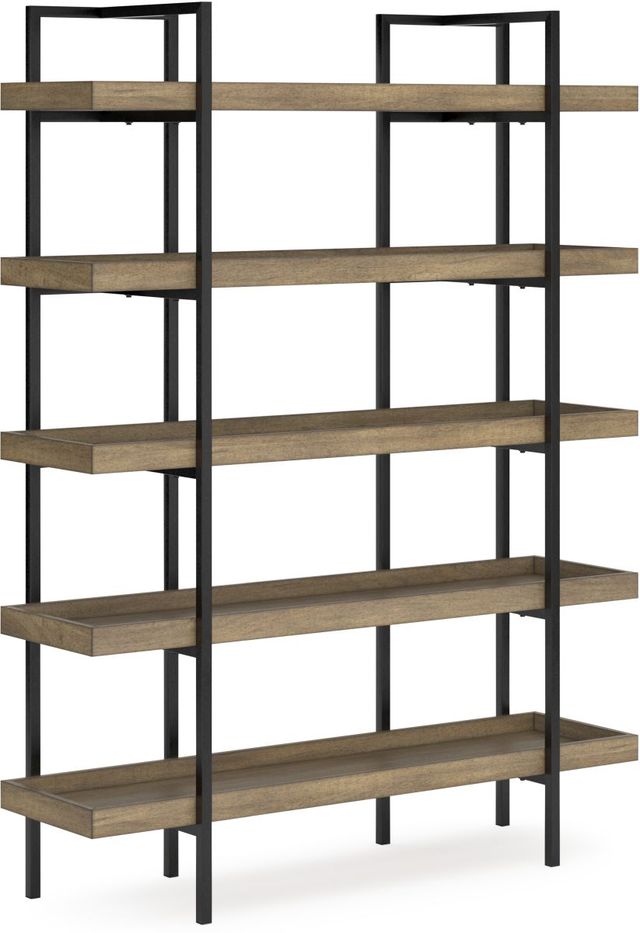 Signature Design by Ashley® Montia Light Brown 76" Bookcase-0
