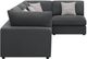 Coaster® Serene 4-Piece Charcoal Modular Sectional-4