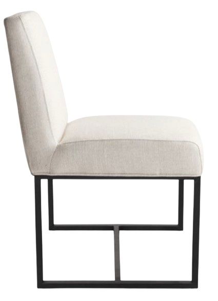 Home Trends & Design Renegade Antique Zinc/Off White Side Dining Chair-2