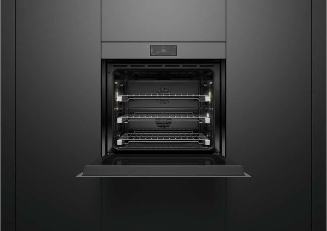 Fisher & Paykel Series 9 Minimal 30" Grey Glass Single Electric Wall Oven with Self-Cleaning-3