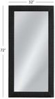 Bassett Mirror Lithea Matte Black Floor Mirror-2