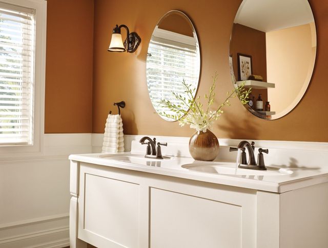 Moen® Waterhill® Oil Rubbed Bronze One Globe Bath Light-1