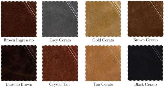 Bassett® Furniture Customizable True Custom® Leather Large Ottoman-3