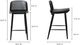 Moe's Home Collection Looey 2-Piece Black Counter Stool Set-2