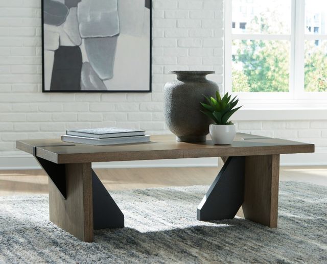 Signature Design by Ashley® Kandinew Light Brown Rectangular Cocktail Table-1