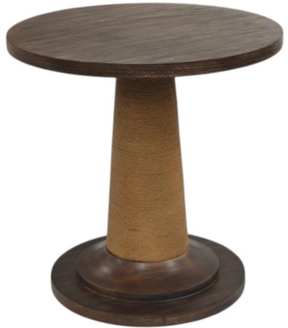 Legacy Classic Reflections Dark Roast Round End Table-0
