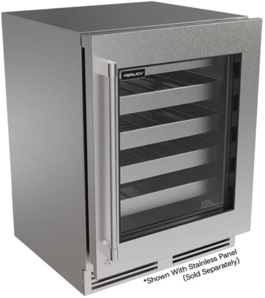 Perlick® G5 ADA 24" 4.5 Cu. Ft. Panel Ready Glass Door Built-In Wine Cooler-0