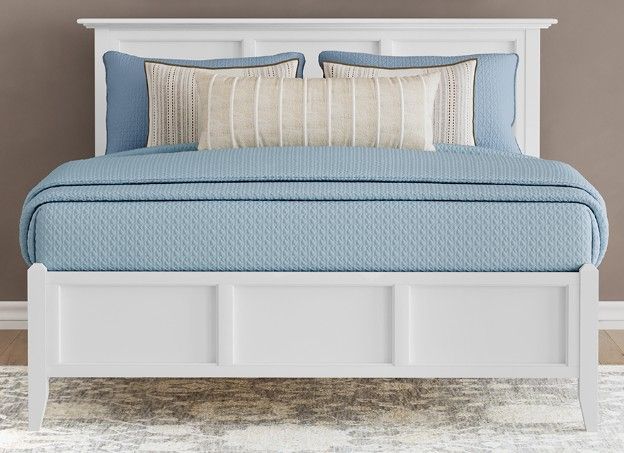 A-America® Westlake White California King Storage Panel Bed-1