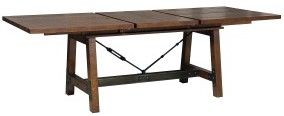 Mazin Furniture Holverson 5 Piece Rustic Brown/Gunmetal Dining Table Set-2
