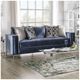 Furniture of America® Jodie Satin Blue Sofa-0