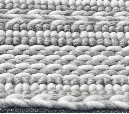 KAS Rugs Cortico Ivory/Grey Cozy 5'x7' Area Rug-4