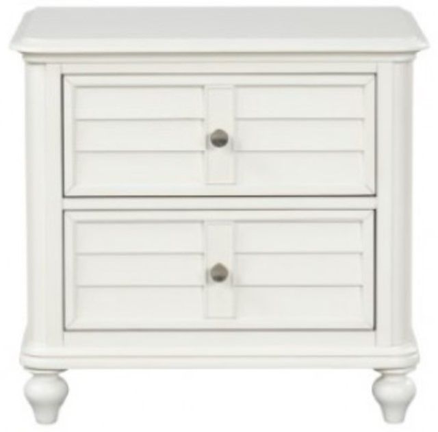 Furniture of America® Whitehaven Antique White Nightstand-2