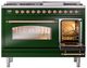 Ilve® Nostalgie II Series 48" Emerald Green Pro Style Dual Fuel Range-4