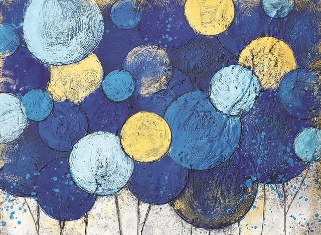 Classy Art Bubble Trees Magic by Britt Hallowell Wall Art-2