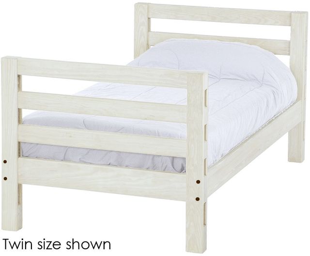 Crate Designs™ Furniture Cloud Twin XL Tall Ladder End Lower Youth Bunk Bed-0