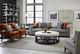 Vanguard® Furniture Michael Weiss Wayland Brownstone/Trexler Dove Round Ottoman-2