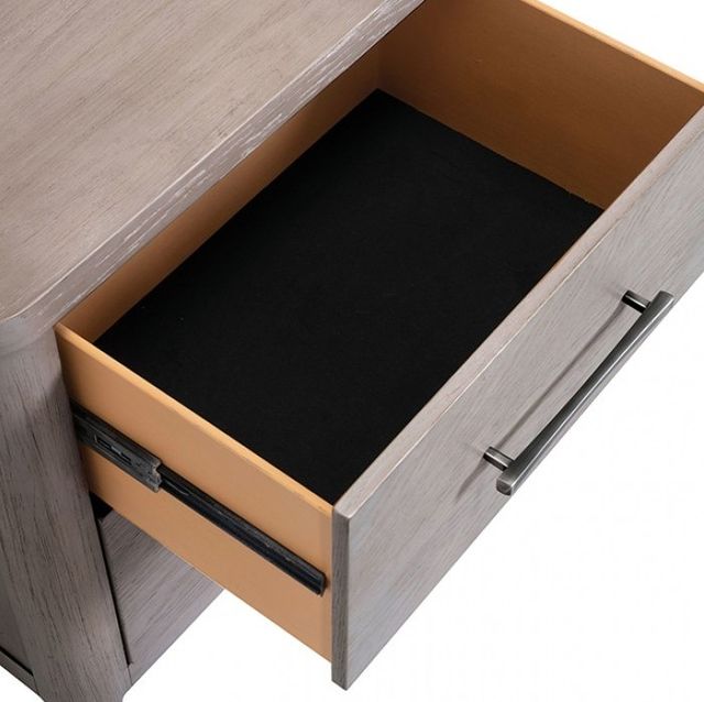Furniture of America® Fareham Oak Nightstand-2