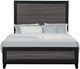 Global Furniture USA Lisbon 4-Piece Black/Gray Queen Panel Bedroom Set-1